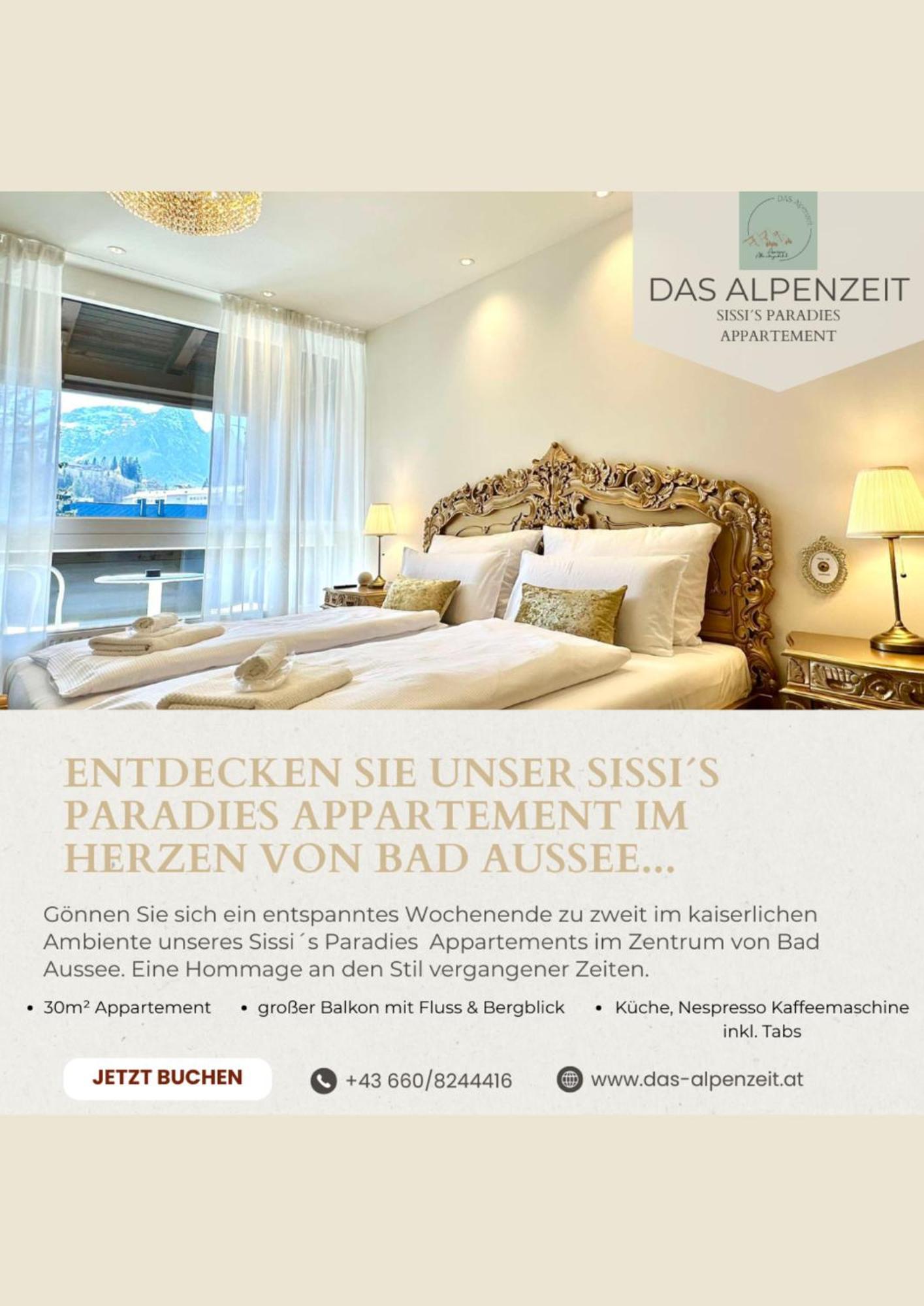 Das Alpenzeit Appartement Mit Just Private Terrasse (Adults Only) Bad Aussee Ngoại thất bức ảnh